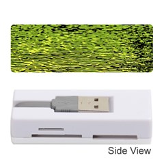 Green Waves Flow Series 1 Memory Card Reader (stick) by DimitriosArt