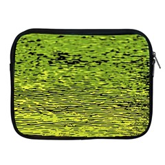 Green Waves Flow Series 1 Apple Ipad 2/3/4 Zipper Cases by DimitriosArt