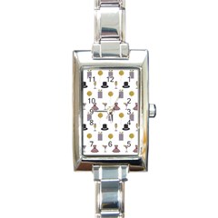 Shiny New Year Things Rectangle Italian Charm Watch by SychEva