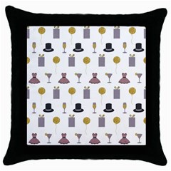 Shiny New Year Things Throw Pillow Case (black) by SychEva