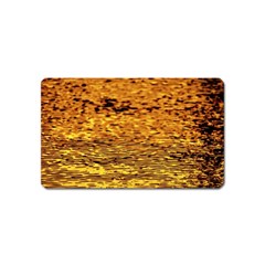 Gold Waves Flow Series 1 Magnet (name Card) by DimitriosArt