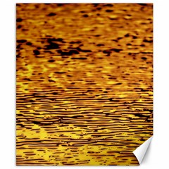 Gold Waves Flow Series 1 Canvas 8  X 10  by DimitriosArt