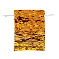 Gold Waves Flow Series 1 Lightweight Drawstring Pouch (s) by DimitriosArt