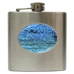 Blue Waves Flow Series 2 Hip Flask (6 oz) Front