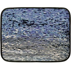 Silver Waves Flow Series 1 Double Sided Fleece Blanket (mini)  by DimitriosArt