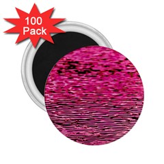 Pink  Waves Flow Series 1 2 25  Magnets (100 Pack)  by DimitriosArt