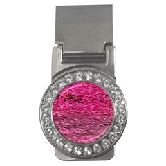 Pink  Waves Flow Series 1 Money Clips (cz)  by DimitriosArt