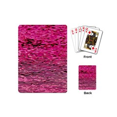 Pink  Waves Flow Series 1 Playing Cards Single Design (mini) by DimitriosArt