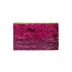 Pink  Waves Flow Series 1 Cosmetic Bag (xs) by DimitriosArt