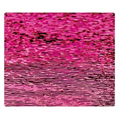 Pink  Waves Flow Series 1 Double Sided Flano Blanket (small)  by DimitriosArt