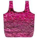 Pink  Waves Flow Series 1 Full Print Recycle Bag (XL) Front