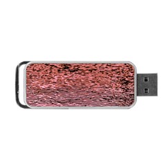 Pink  Waves Flow Series 2 Portable Usb Flash (one Side) by DimitriosArt