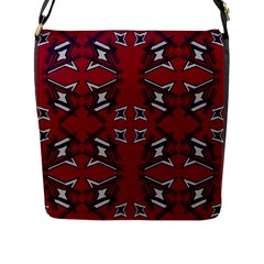 Abstract Pattern Geometric Backgrounds   Flap Closure Messenger Bag (l) by Eskimos