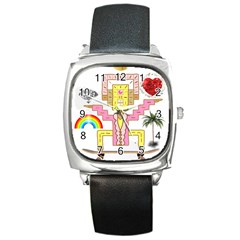 Music And Other Stuff Square Metal Watch by bfvrp