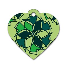 Abstract Pattern Geometric Backgrounds   Dog Tag Heart (one Side) by Eskimos