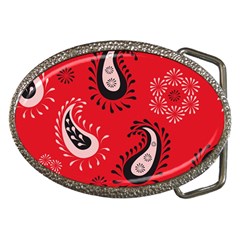 Floral Pattern Paisley Style Paisley Print   Belt Buckles by Eskimos