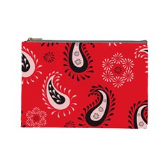 Floral Pattern Paisley Style Paisley Print   Cosmetic Bag (large) by Eskimos