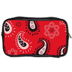 Floral Pattern Paisley Style Paisley Print   Toiletries Bag (one Side) by Eskimos