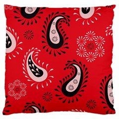 Floral Pattern Paisley Style Paisley Print   Large Cushion Case (one Side) by Eskimos