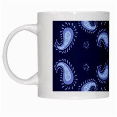 Floral Pattern Paisley Style Paisley Print   White Mugs by Eskimos