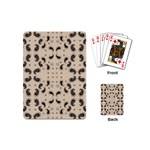 Floral pattern paisley style Paisley print.  Playing Cards Single Design (Mini) Back