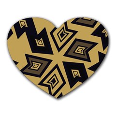 Abstract Pattern Geometric Backgrounds   Heart Mousepads by Eskimos