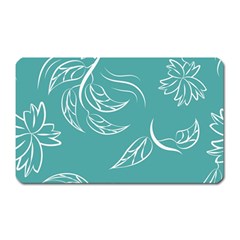 Folk Flowers Print Floral Pattern Ethnic Art Magnet (rectangular) by Eskimos