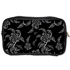 Folk Flowers Print Floral Pattern Ethnic Art Toiletries Bag (one Side) by Eskimos