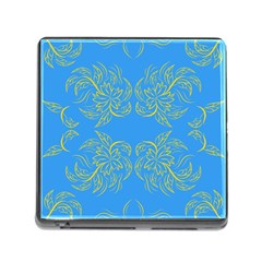 Floral Folk Damask Pattern Fantasy Flowers Floral Geometric Fantasy Memory Card Reader (square 5 Slot) by Eskimos