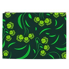 Folk Flowers Print Floral Pattern Ethnic Art Cosmetic Bag (xxl) by Eskimos