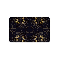 Floral Folk Damask Pattern Fantasy Flowers Floral Geometric Fantasy Magnet (name Card) by Eskimos