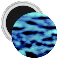 Blue Waves Flow Series 4 3  Magnets by DimitriosArt