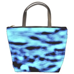 Blue Waves Flow Series 4 Bucket Bag by DimitriosArt