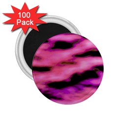 Pink  Waves Flow Series 2 2 25  Magnets (100 Pack)  by DimitriosArt