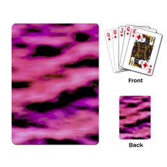 Pink  Waves Flow Series 2 Playing Cards Single Design (rectangle) by DimitriosArt