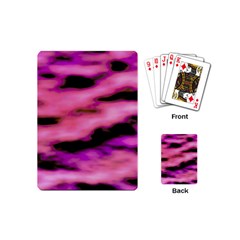 Pink  Waves Flow Series 2 Playing Cards Single Design (mini) by DimitriosArt
