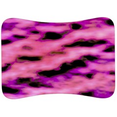 Pink  Waves Flow Series 2 Velour Seat Head Rest Cushion by DimitriosArt