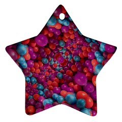 Colorful Spheres Motif Print Design Pattern Ornament (star) by dflcprintsclothing
