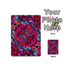 Colorful Spheres Motif Print Design Pattern Playing Cards 54 Designs (mini) by dflcprintsclothing