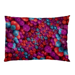 Colorful Spheres Motif Print Design Pattern Pillow Case (two Sides) by dflcprintsclothing