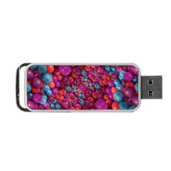 Colorful Spheres Motif Print Design Pattern Portable Usb Flash (two Sides) by dflcprintsclothing