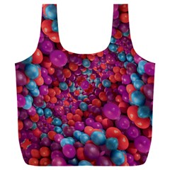 Colorful Spheres Motif Print Design Pattern Full Print Recycle Bag (xxxl) by dflcprintsclothing