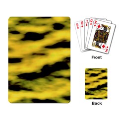 Yellow Waves Flow Series 1 Playing Cards Single Design (rectangle) by DimitriosArt