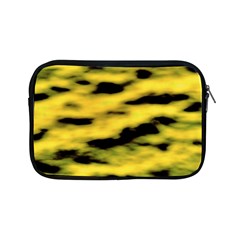 Yellow Waves Flow Series 1 Apple Ipad Mini Zipper Cases by DimitriosArt