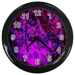 Bromide Diamonds Wall Clock (black) by MRNStudios