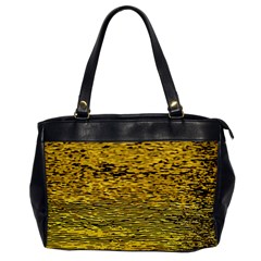 Yellow Waves Flow Series 2 Oversize Office Handbag by DimitriosArt