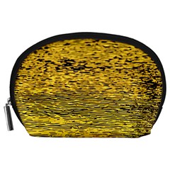 Yellow Waves Flow Series 2 Accessory Pouch (large) by DimitriosArt