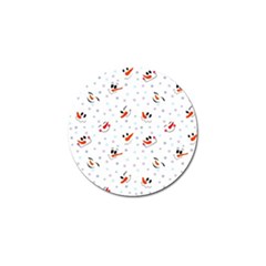 Cute Faces Of Snowmen Golf Ball Marker (4 Pack) by SychEva