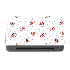 Cute Faces Of Snowmen Memory Card Reader With Cf by SychEva