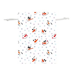 Cute Faces Of Snowmen Lightweight Drawstring Pouch (m) by SychEva